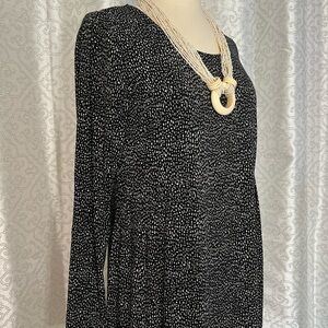 J Jill black and white dress